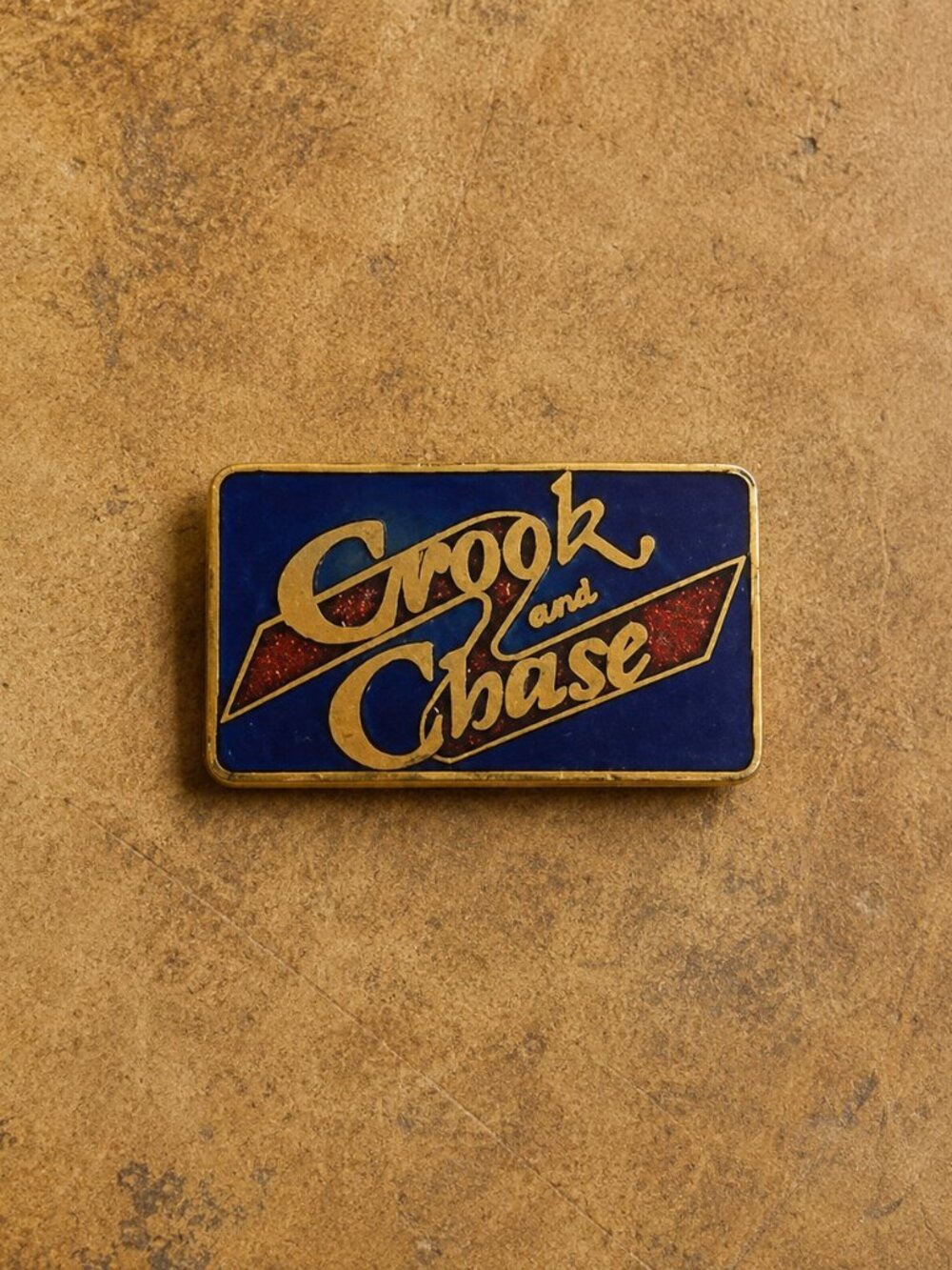 Crook And Chase Television Show Vintage 1980's Lapel Pin - Nashville Network TN